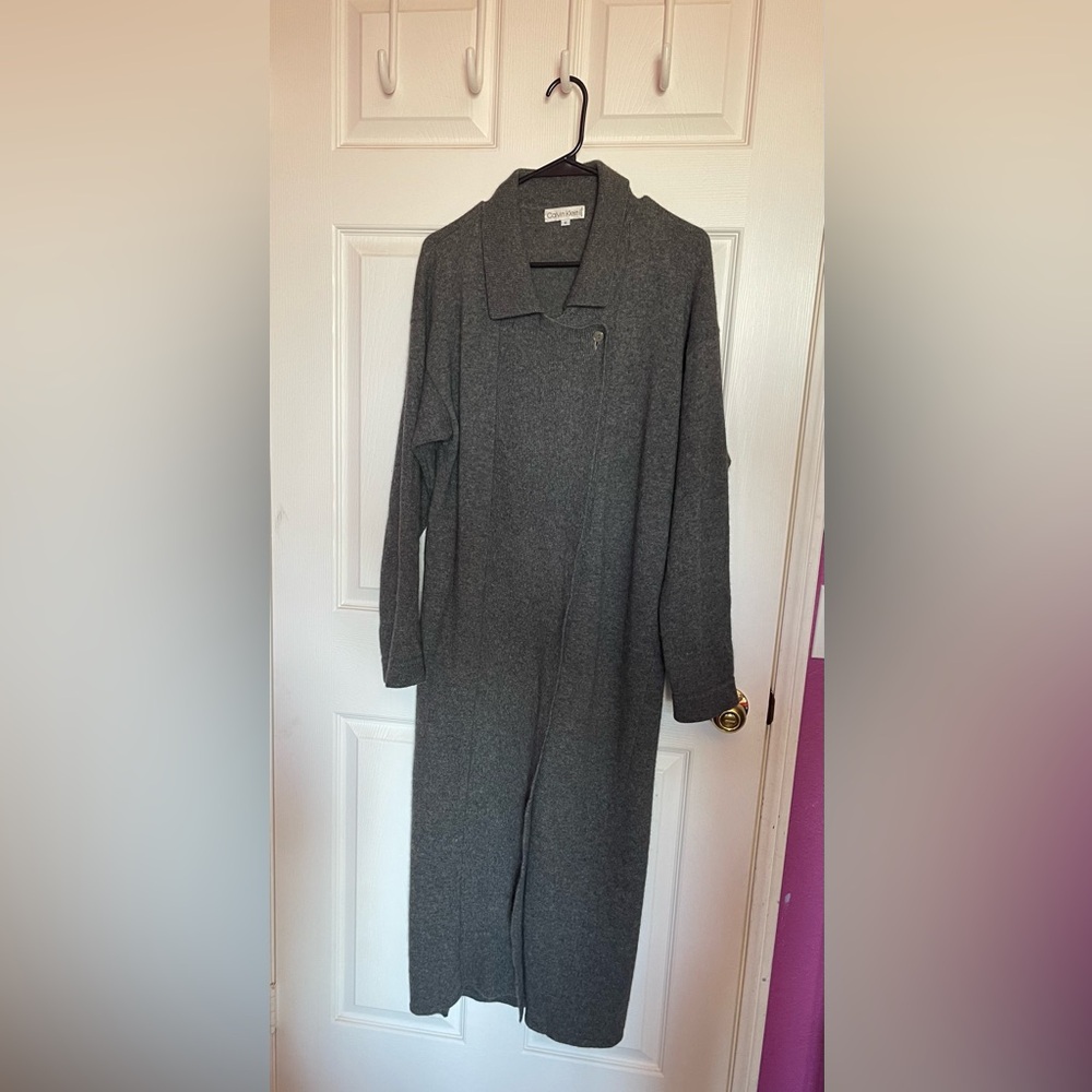 Calvin Klein charcoal full-length sweater